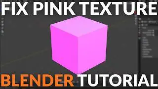 How to Fix Pink Textures in Blender (Missing File Error)