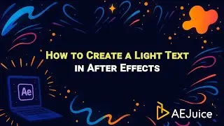 How to Create a light text effect in After Effects – AEJuice Tutorials