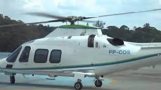 pousos e decolagem de helicóptero no helipark de carapicuiba