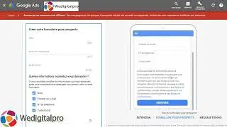Google Ads Tutoriel Formulaire pour Générer des Prospects Leads