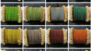 Chudi Set ll Chua chudi set ll Glass bangles collection ll New design Churi set 🥰 Kundan set ll Chua