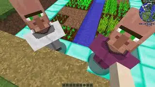 Minecraft  деревня жителей