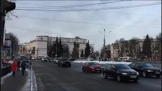 Прогулка по Ярославлю - видео.  От Волковского театра до Октябрьского моста