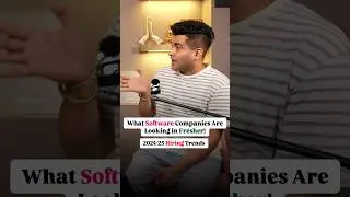 2024-25 Hiring Trends: What Software Companies Are Looking in Fresher - A Must listen 💯 #shorts