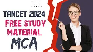 TANCET 2024 || MCA STUDY MATERIAL|| MCA old question material || #TANCET2024