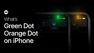 What is Green or orange Dot On iPhone Running IOS 14