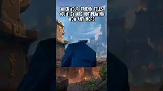 When your friend tells you they are not playing wow anymore #wow #worldofwarcraft #warcraft