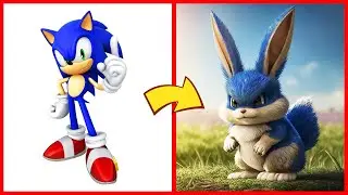 SONIC the Hedgehog ALL CHARACTERS as BUNNY 2024