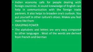 Importance of English Language