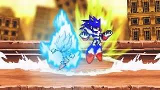Sonic Vs Metallix part 1 (sprite animation) dc2