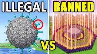 I Built Secret Illegal Bases in Minecraft!
