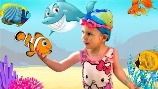 Lauren faz NATAÇÃO e dança BABY SHARK na sala de ballet da HAPPY Sports Kids Club