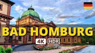 😍 BAD HOMBURG Germany - Walking Tour through the OLD TOWN (4K 60fps UHD) 👏🏼