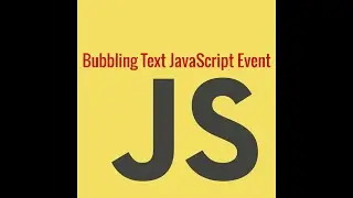 Animated Text using Buble JavaScript Event