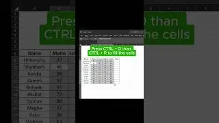 🤠🤠 Awesome shortcut trick of Excel 🤠🤠 