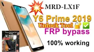 Huawei y6 prime 2019 MRD-LX1F frp bypass unlock tool one click