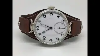 Original old wristwatch Girard Perregaux. Sterling silver case 1920s