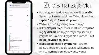 System zapisywania i anulowania zajęć w Fitssey / Pole Dance University Pole Dance Warszawa Bemowo