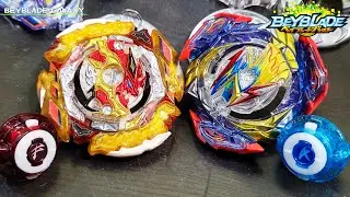 BURST SPRIGGAN vs ULTIMATE VALKYRIE com seus drivers normais - Beyblade Burst ベイブレードバースト