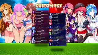 TOP 20 ANIME CUSTOM SKY OVERLAYS JAVA & BEDROCK