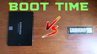 NVME VS SATA SSD boot up time test
