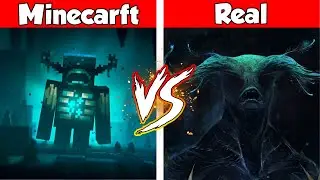 MINECRAFT WARDEN IN REAL LIFE! Minecraft vs Real Life