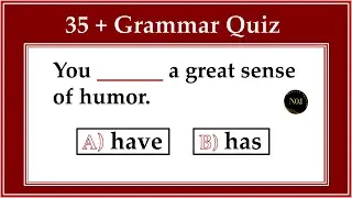 35 + English Mixed Quiz | English Grammar Exercise | All tenses mixed Quiz | No.1 Quality English
