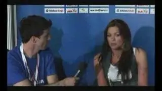 Rebeka Dremelj - po prvi tiskovki ESC 08