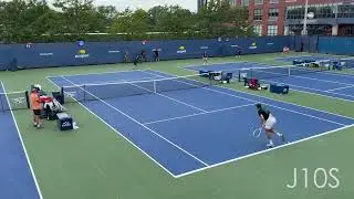 Daniil Medvedev & Dan Evans Practice
