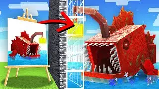 Майнкрафт, но РИСУЯ МОБОВ, ОНИ СТАНОВЯТСЯ ЖИВЫМИ в БИТВЕ МОБОВ...