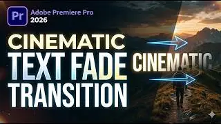 Premiere Pro 2026 : Cinematic Text Fade Transition - اردو / हिंदी