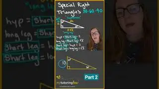 PT 2 how to solve special right triangles 30 60 90! 