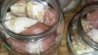Палочка Выручалочка на ВСЕ Времена Тушёнка из Курицы и Свинины в Духовке