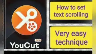How to set Text scrolling in video with youcut video editor 