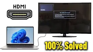 Laptop Not Detecting HDMI TV in Windows 11/10/8/7 - How To Fix PC not Connected 4K tv Via hdmi 🖥️💻✅