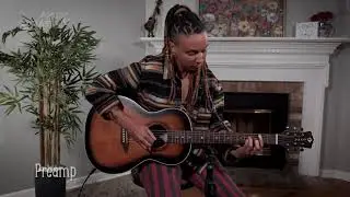 Luna Art Vintage Parlor Guitar with Fishman