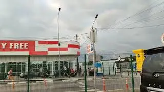 Border Russia - Abkhazia August 4, 2023 time of passing the Psou checkpoint by car