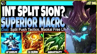 Teaching an INT-Split Sion what a SUPERIOR Maokai Build & MACRO ARE 🔥 LoL Top Maokai s12 Gameplay