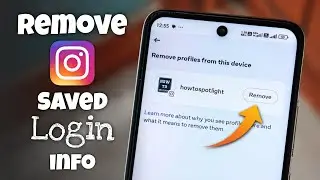 How to Remove Saved Login Info on Instagram
