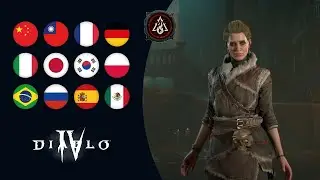Sorcerer (Female) - Emotes Voice Lines - All Languages | Diablo IV