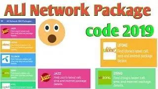 All Network Package Code 2019 zong jazz ufone warid telenore
