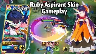 RUBY ASPIRANT SKIN GAMEPLAY!❤️TANK BUILD & EMBLEM 2022🌸
