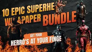 10 Epic Superheroes Wallpaper Bundle (Digital product only)