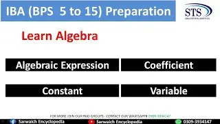 Algebraic Expression , Variable , Coefficient, Constant | Algebra Lecture 2