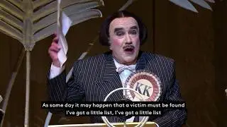 I've Got a Little List (with lyrics) / The Mikado / Gilbert and Sullivan