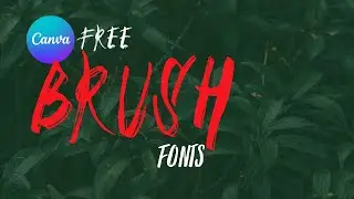 How to Create Brush Text in FREE CANVA | Canva tutorial