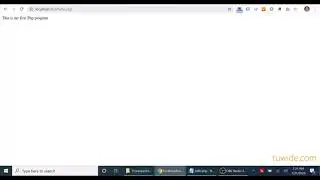 Write Your First Php Program
