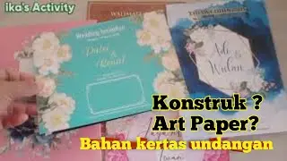 UNDANGAN SOFT COVER ART PAPER KONSTRUK