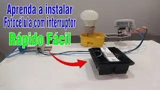 How to install a photocell with a switch in a simple way.
