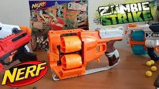 Бластер Нерф Nerf Zombie Strike Flipfury Переворот Сравниваем с X Shot Cronos Disruptor